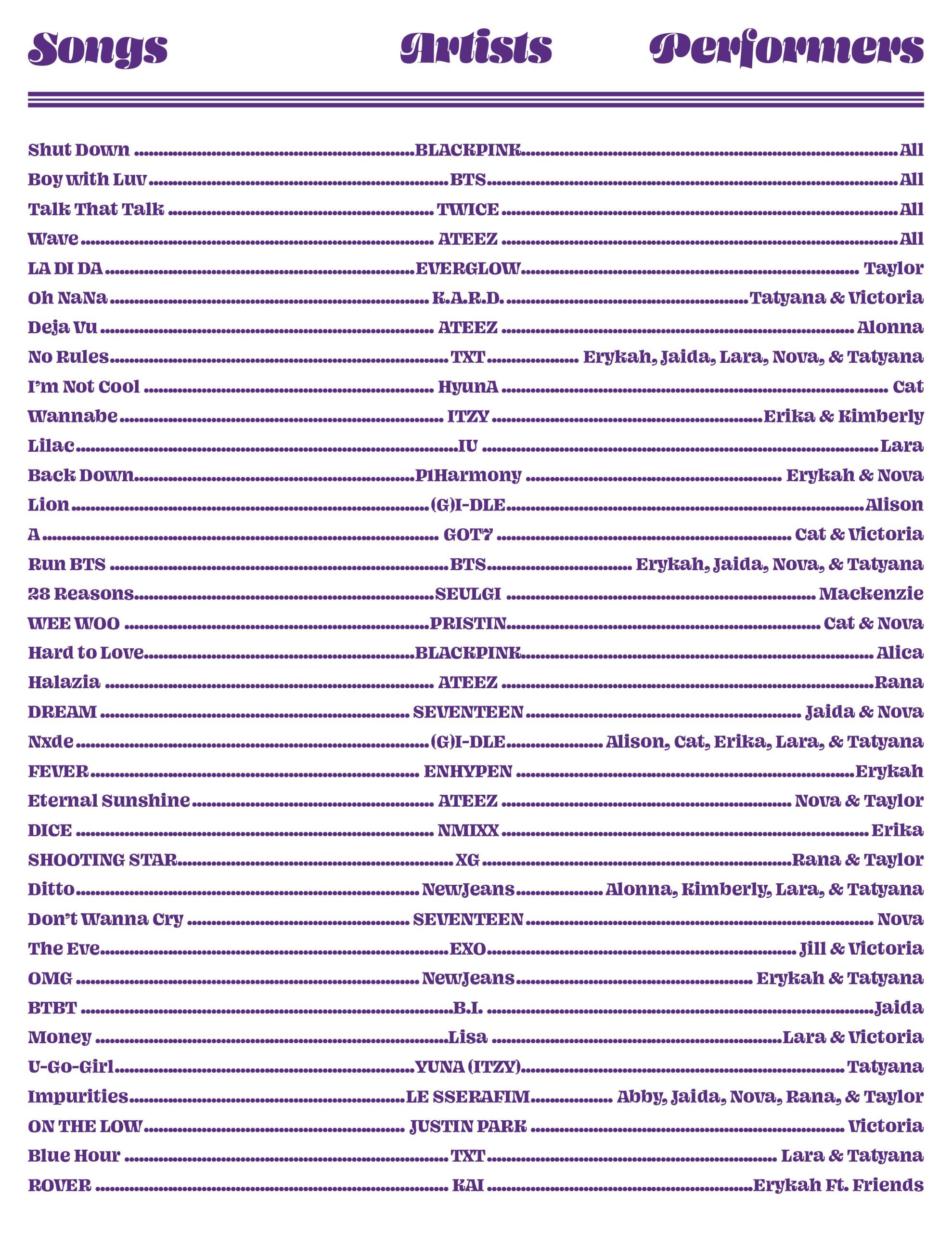 K-Clemson Spring 2023 Showcase flier