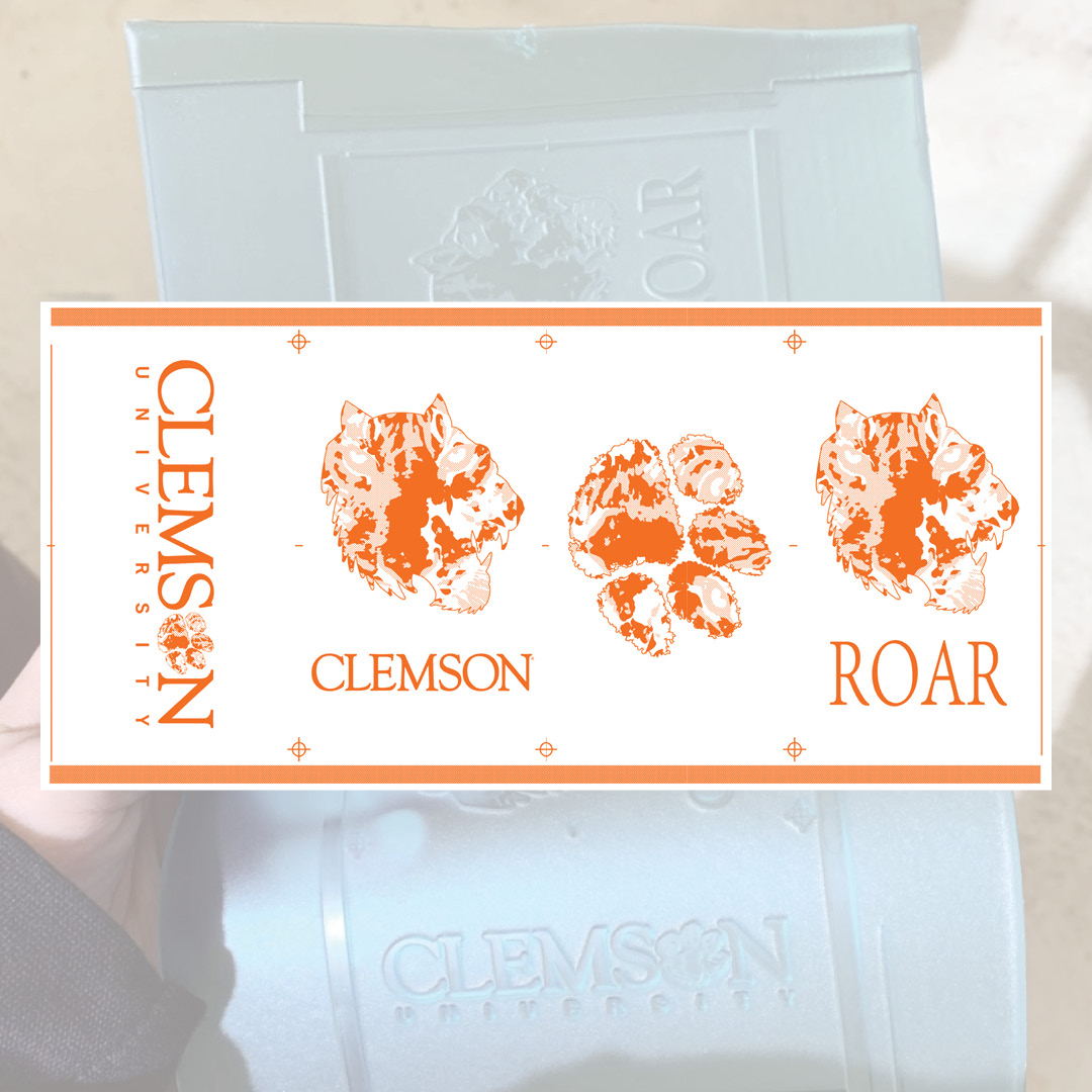 Clemson University stickers